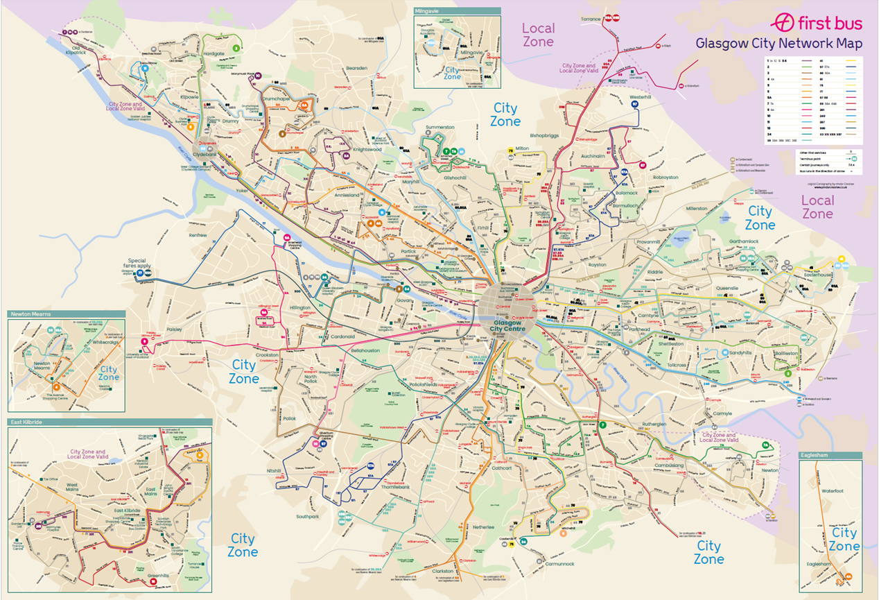 Glasgow Network Map