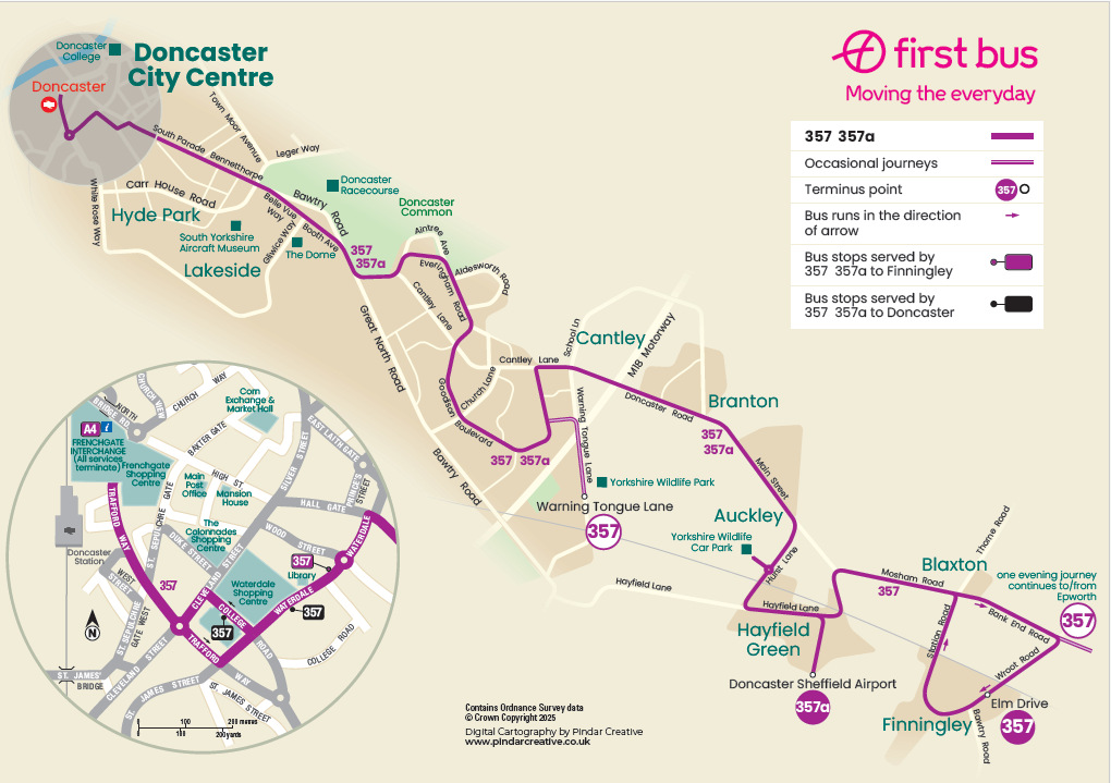 route map 357